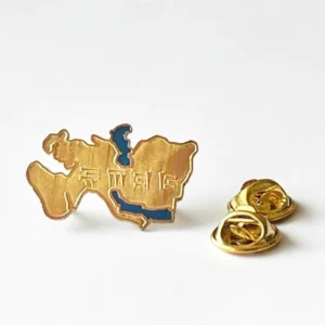 Achaemenid Iran Map Brass Lapel Pin – Symbol of Grandeur and Glory