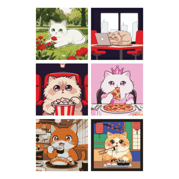 Cute-Kitten-Laptop-Mobile-Stickers-–-Pack-of-6-Pieces-2