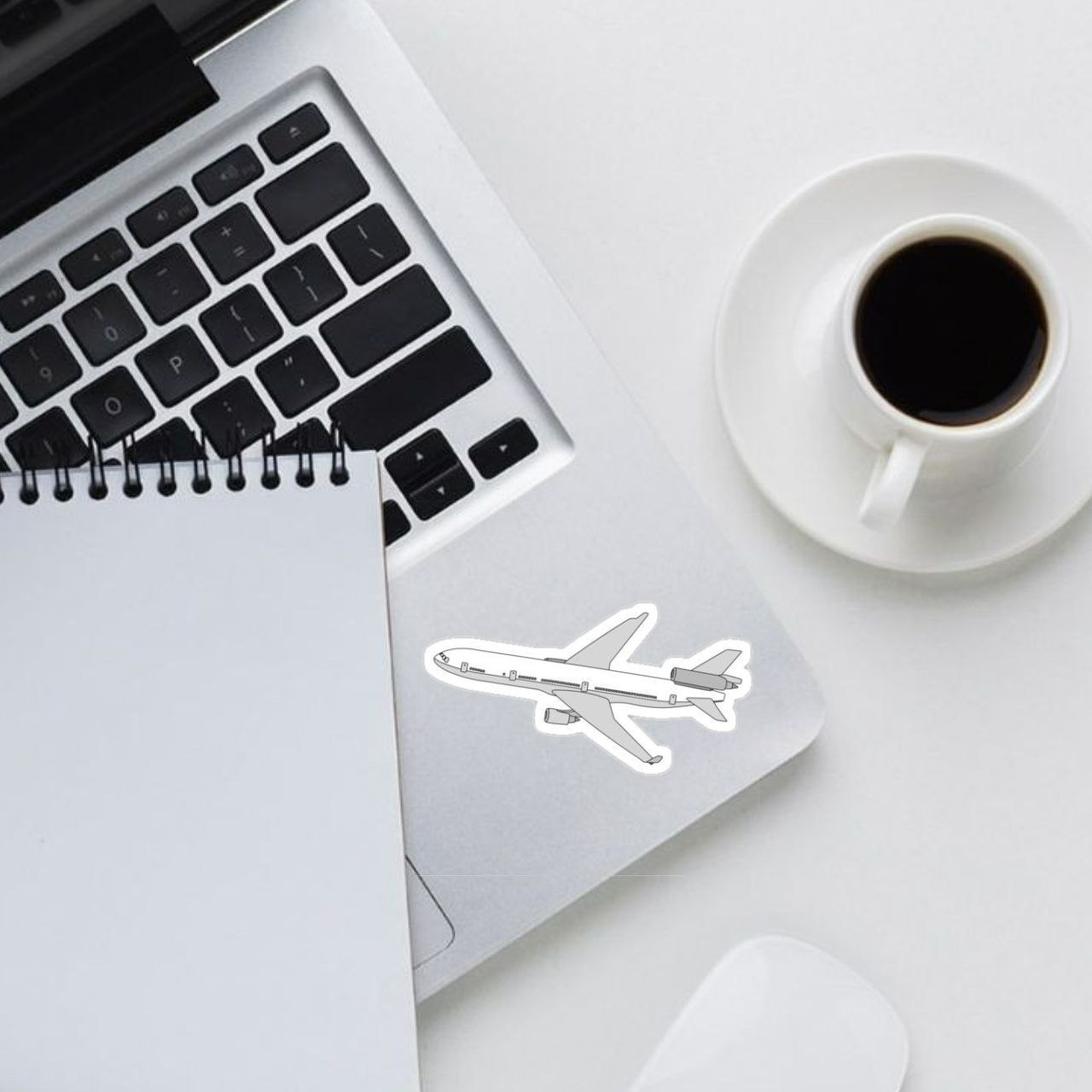 Decorative Mobile & Laptop Sticker Set – Travel Theme, Pack of 6 Pieces