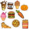 Decorative-Mobile-Tablet-Sticker-–-Garfield-Food-Design-Pack-of-10-Pieces-2