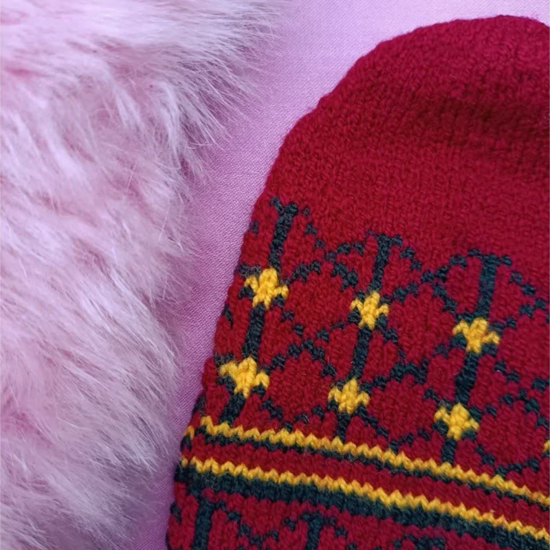 Hand-Knitted Red Socks for Women – Durable Wool, Traditional Style, Perfect for Winter and Indoor Use