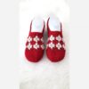 Hand-Knitted-Womens-Slipper-Socks-–-Cozy-Warm-Thick-Indoor-Socks-in-Red-Perfect-for-Home-and-Winter