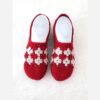 Hand-Knitted-Womens-Slipper-Socks-–-Cozy-Warm-Thick-Indoor-Socks-in-Red-Perfect-for-Home-and-Winter1
