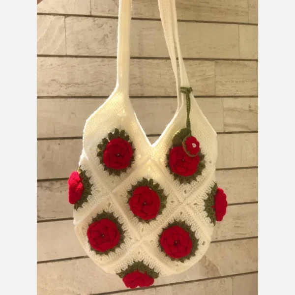 Handmade-Crochet-Floral-Motif-Shoulder-Bag-–-Red-Rose-Design-with-Pearl-Accents-Comfortable-Straps-and-Lined-Interior4