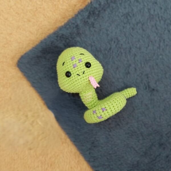 Handmade-Green-Crochet-Snake-–-Soft-Plush-Amigurumi-Toy-for-Kids-Babies-Nursery-Decor