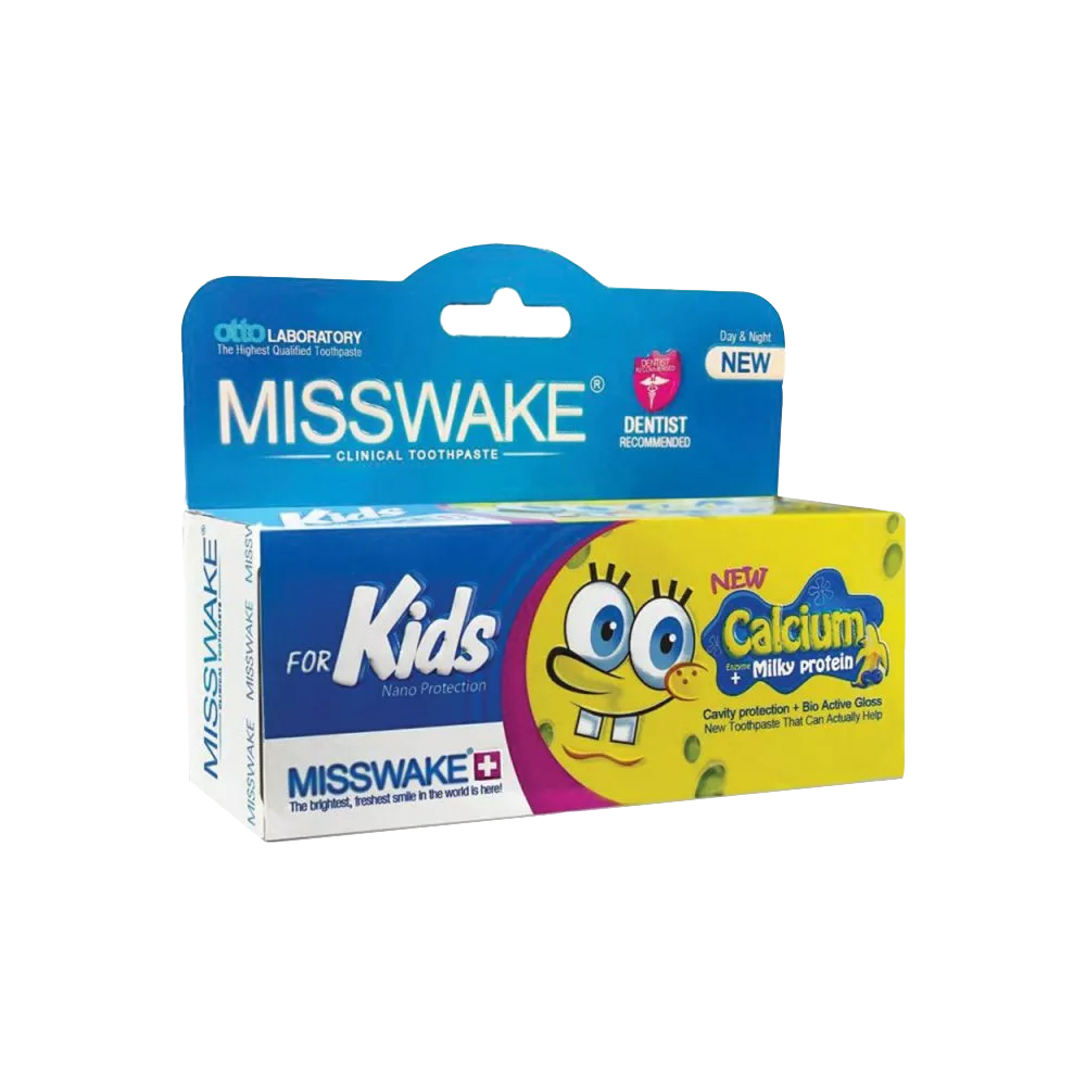 Misswake Kids SpongeBob Toothpaste – Gentle Dental Care for Children, 2×50 ml