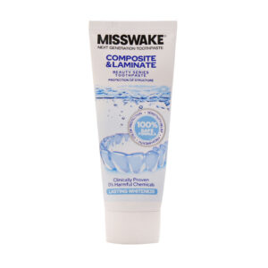 Misswake Toothpaste for Laminate & Composite Teeth – 75 ml, Protection & Longevity Care (3x)